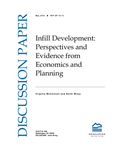 DISCUSSION PAPER Infill Development: Perspectives and