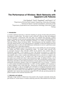 8 0 The Performance of Wireless Mesh Networks with