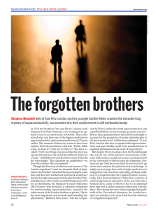 The forgotten brothers