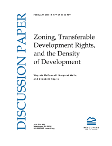 Zoning, Transferable Development Rights, and the Density