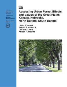 Assessing Urban Forest Effects and Values of the Great Plains: Kansas, Nebraska,