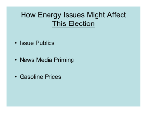 How Energy Issues Might Affect This Election • Issue Publics