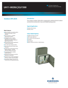 UH11-0020LC/GU1500 Outdoor UPS 2kVA Introduction