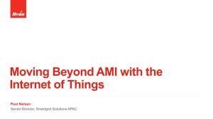 Moving Beyond AMI with the Internet of Things Paul Nelsen