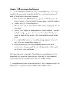 Chapter 16 Troubleshooting Answers