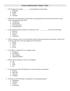 System Administration Chapter 2 Quiz