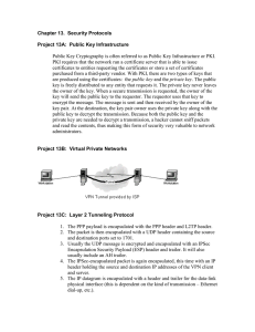 Chapter 13.  Security Protocols Project 13A:  Public Key Infrastructure
