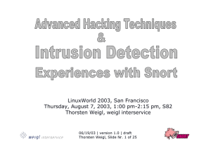 LinuxWorld 2003, San Francisco Thorsten Weigl, weigl interservice