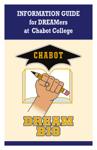 INFORMATION GUIDE for DREAMers at  Chabot College