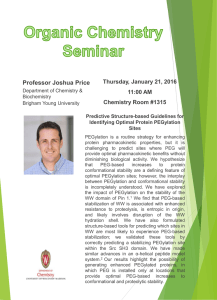 Professor Joshua Price Thursday, January 21, 2016 11:00 AM Chemistry Room #1315