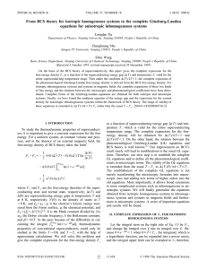 From BCS theory for isotropic homogeneous systems to the complete... equations for anisotropic inhomogeneous systems