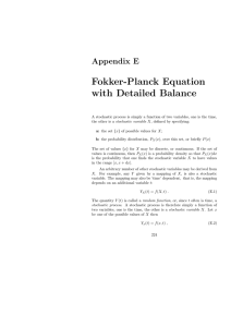 Fokker-Planck Equation with Detailed Balance Appendix E