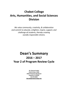 Chabot College Arts, Humanities, and Social Sciences Division