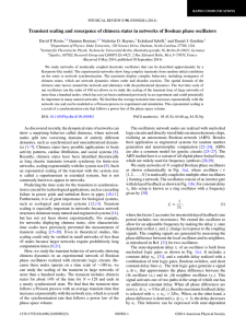 Transient scaling and resurgence of chimera states in networks of... osin, Rontani, Haynes,