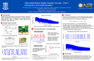 Ultra-Wide Band Digital Chaotic Circuits - Part I: Introduction and Implementation