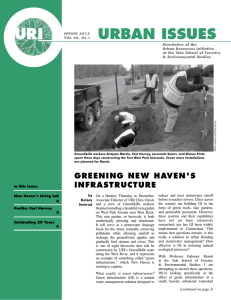 URBAN ISSUES Newsletter of the Urban Resources Initiative