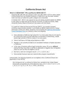 California dream act essay
