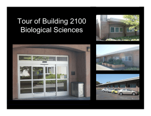 Tour of Building 2100 Biological Sciences