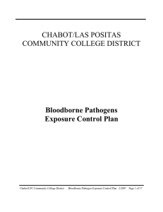 CHABOT/LAS POSITAS Bloodborne Pathogens Exposure Control Plan