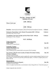 Flex Day – October 16, 2015 Schedule of Events