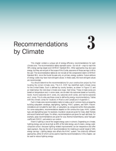 33 Recommendations by Climate