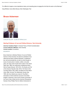 18.02.15 19:00 Bruce Ackerman | American Academy in Berlin
