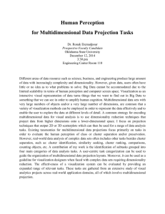 Human Perception for Multidimensional Data Projection Tasks