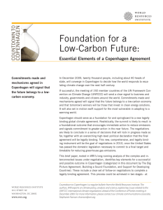 Foundation for a Low-Carbon Future: n e