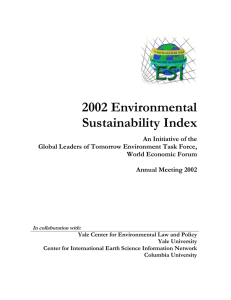 2002 Environmental Sustainability Index