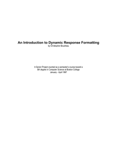 An Introduction to Dynamic Response Formatting