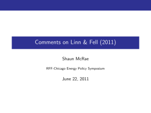 Comments on Linn &amp; Fell (2011) Shaun McRae June 22, 2011