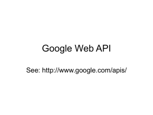Google Web API See: