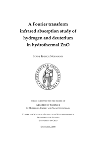 A Fourier transform infrared absorption study of hydrogen and deuterium in hydrothermal ZnO