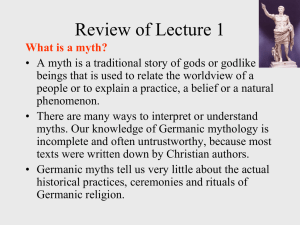 Review of Lecture 1