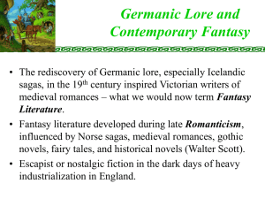 Germanic Lore and Contemporary Fantasy