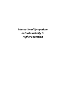 International Symposium on Sustainability in Higher Education