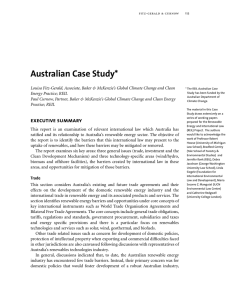 Australian Case Study*