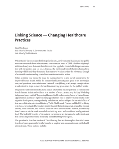 Linking Science — Changing Healthcare Practices