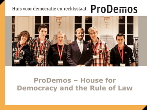 ProDemos – House for Democracy and the Rule of Law