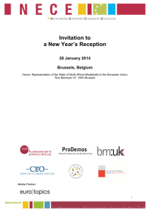 Invitation to a New Year’s Reception  28 January 2014