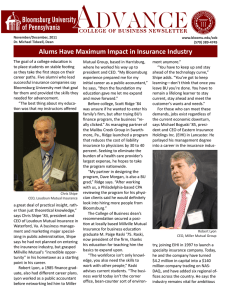 Alums Have Maximum Impact in Insurance Industry