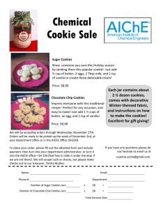 Chemical Cookie Sale