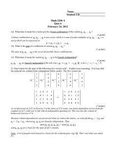 Name________________________ Student I.D.___________________ Math 2250−4 Quiz 6