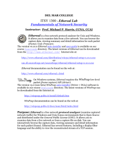 ITSY 1300 Ethereal Lab Fundamentals of Network Security