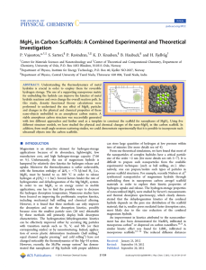 ﬀolds: A Combined Experimental and Theoretical MgH in Carbon Sca Investigation