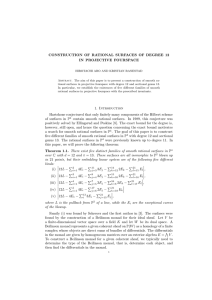 CONSTRUCTION OF RATIONAL SURFACES OF DEGREE 12 IN PROJECTIVE FOURSPACE