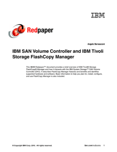 Red paper IBM SAN Volume Controller and IBM Tivoli Storage FlashCopy Manager