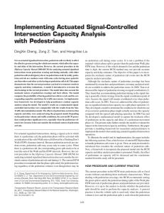 Implementing Actuated Signal-Controlled Intersection Capacity Analysis with Pedestrians