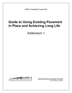 Guide to Using Existing Pavement in Place and Achieving Long Life