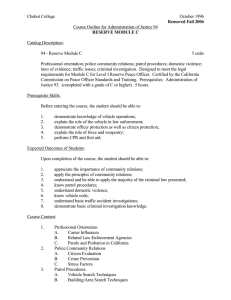 Chabot College October 1996  Course Outline for Administration of Justice 94